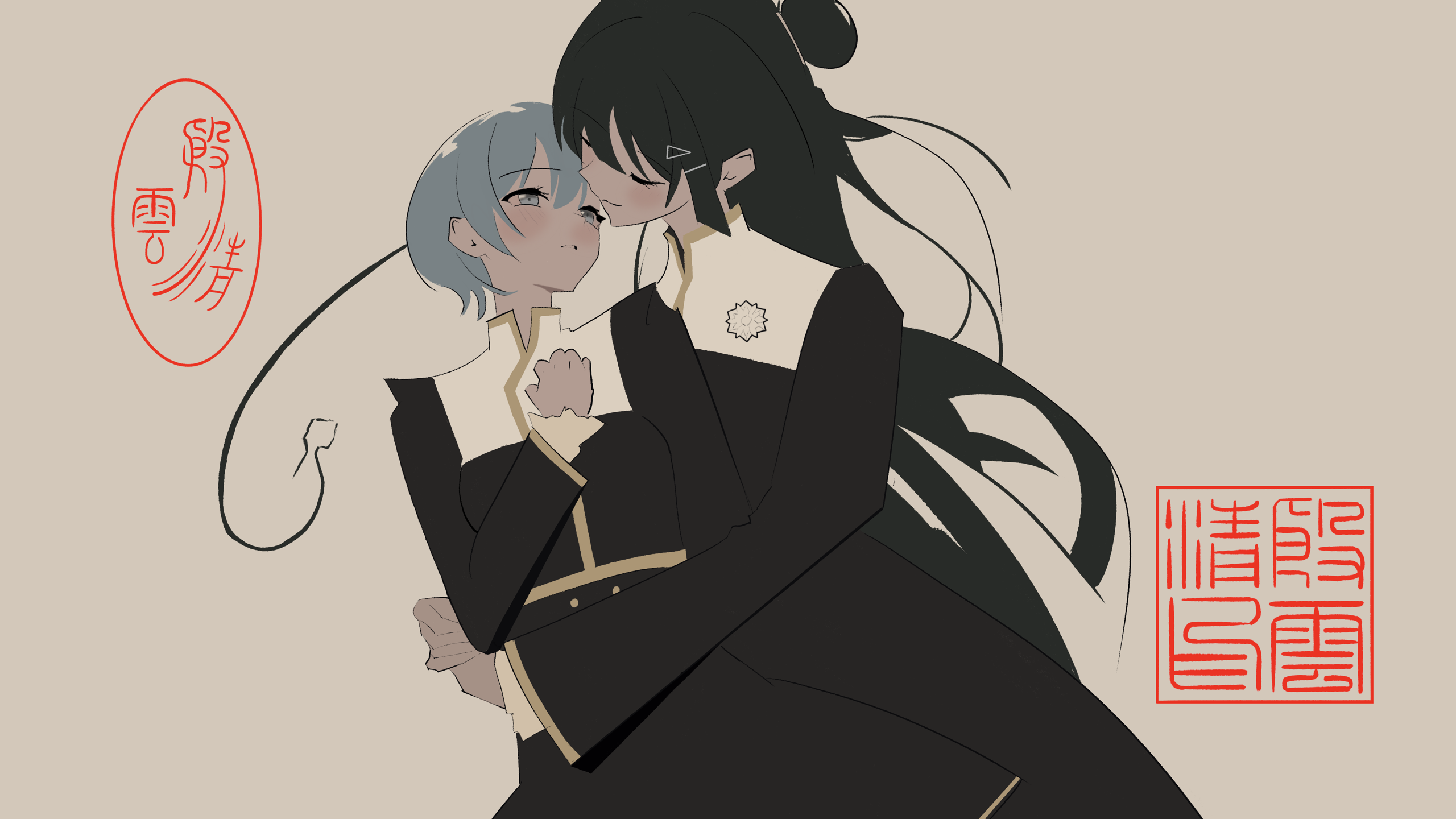 「Like a rabbit before a snake.」